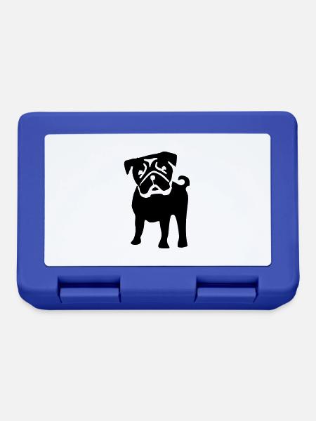 mops - Brotdose - Royalblau