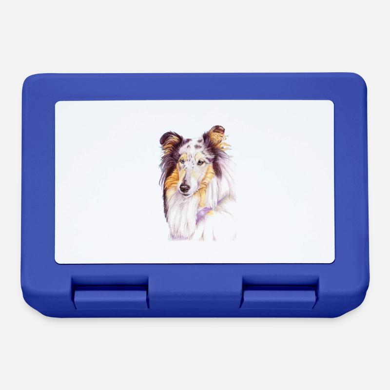 Collie bluemerle - Lunchbox - royal blue