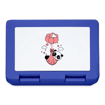 Panda cub in the clouds - Lunchbox - royal blue - Front