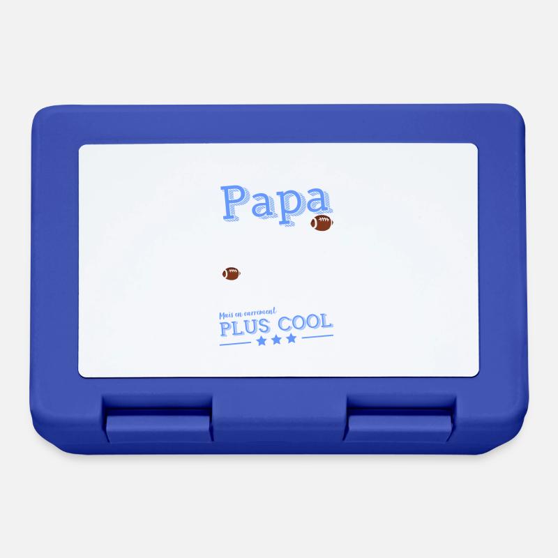Papa rugbyman tee drole - Boîte à goûter - bleu royal