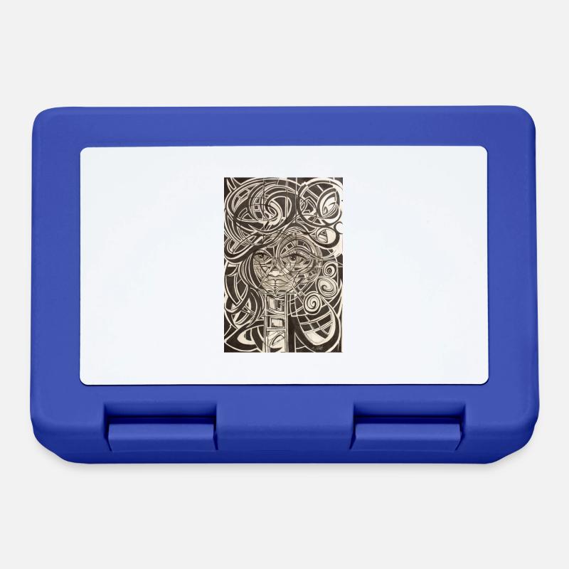 Graffitit Art - Brotdose - Royalblau
