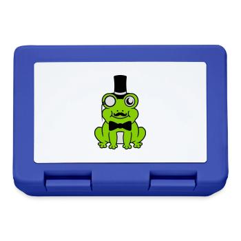 Sir Frog Gentlemen Cylinder - Lunchbox - royal blue - Front