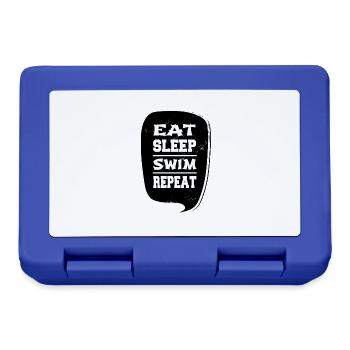 joke swim funny swimming birthday present idea - Lunchbox - royal blue - Front