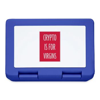 crypto is for virgins - Lunchbox - royal blue - Front