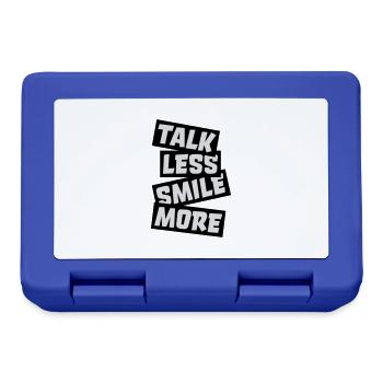 talk less smile more - Lunchbox - royal blue - Front