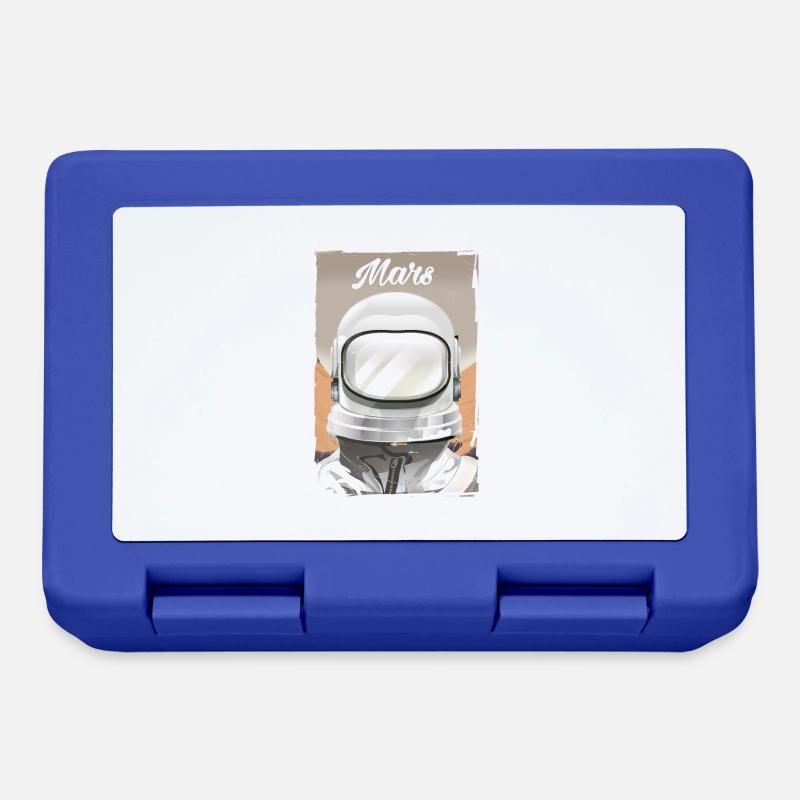 Mars Explorer Astronaut - Lunchbox - royal blue
