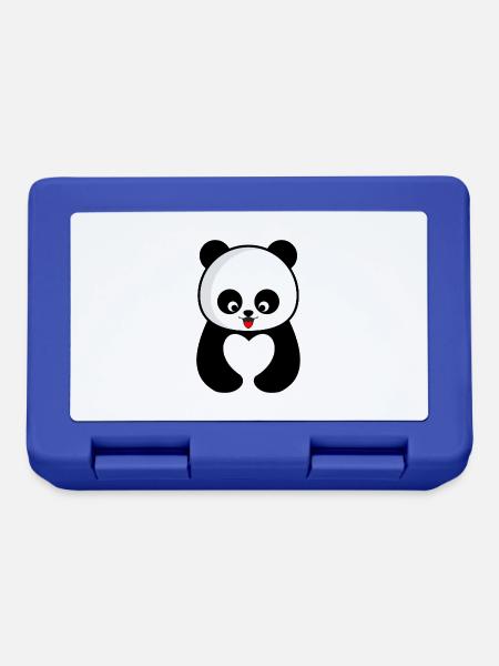 Panda - Brotdose - Royalblau