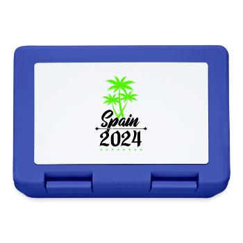 Espagne 2024 Palmiers - Boîte à goûter - bleu royal - Devant