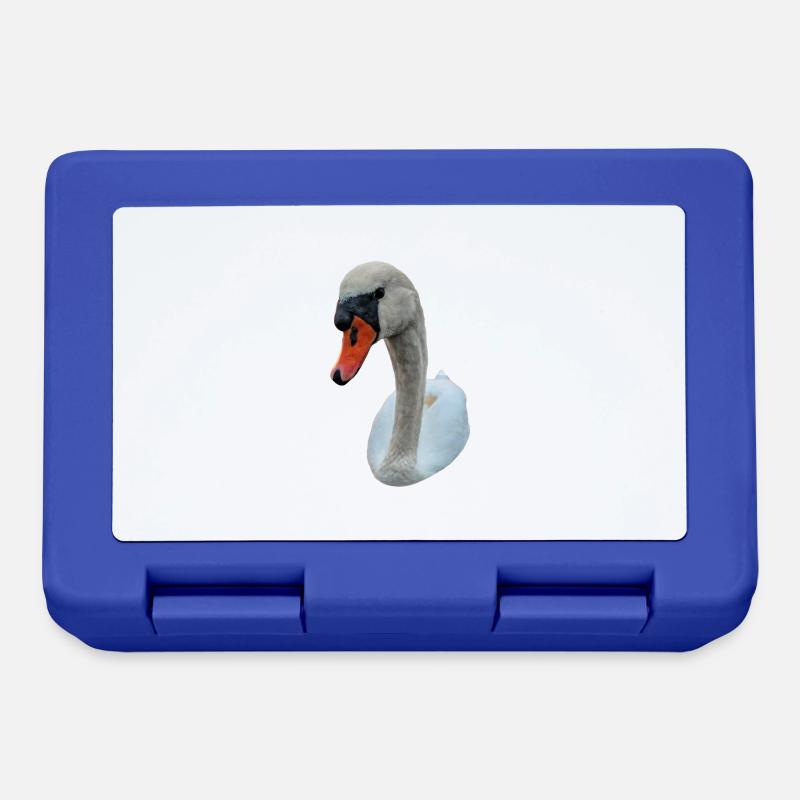 Starrender Schwan - Brotdose - Royalblau