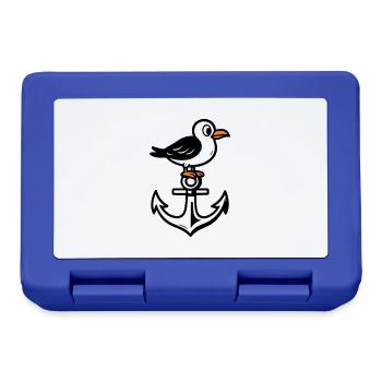 Seagull Anchor Comic - Lunchbox - royal blue - Front