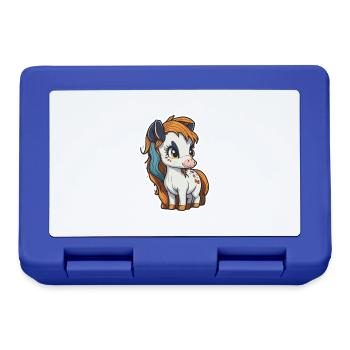 Stutfohlen Pony 3 - Brotdose - Royalblau - Vorne