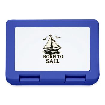 Born to Sail – Voilier d’aventure design vintage - Boîte à goûter - bleu royal - Devant