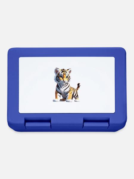 Baby Tiger - Brotdose - Royalblau
