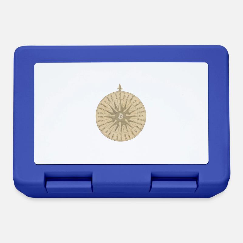Der Bitcoin-Kompass - Brotdose - Royalblau