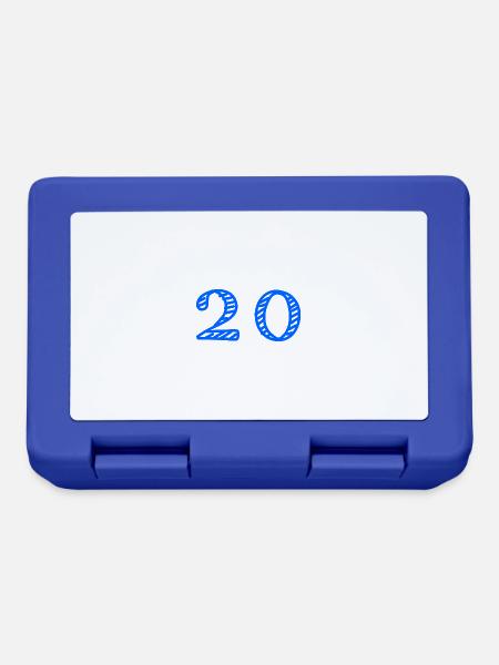20 JAHRE. 20-jähriges JUBILÄUM. JUBILÄUM 20 JAHRE. 20 - Brotdose - Royalblau
