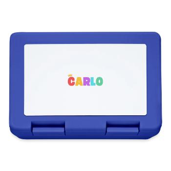 Carlo! Personalisierbar - Brotdose - Royalblau - Vorne