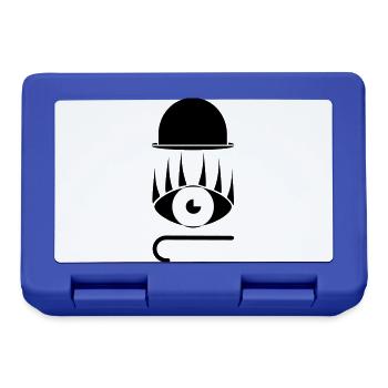Eye Hat Stick Abstract Gift Idea Graphics - Lunchbox - royal blue - Front