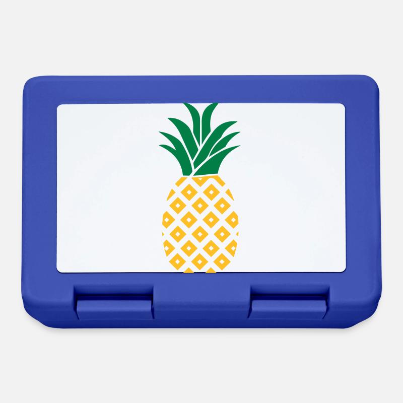 ananas - Boîte à goûter - bleu royal