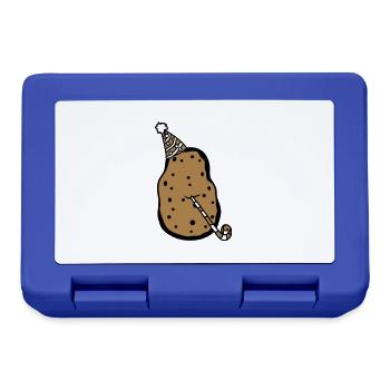 birthday potato party celebrate hat troete fun - Lunchbox - royal blue - Front
