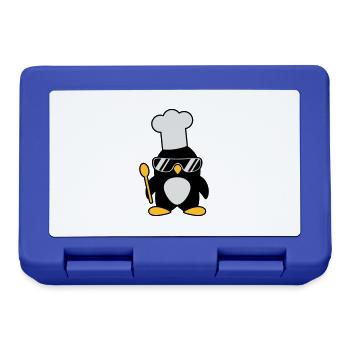 Cool Penguin Chef - Lunchbox - royal blue - Front