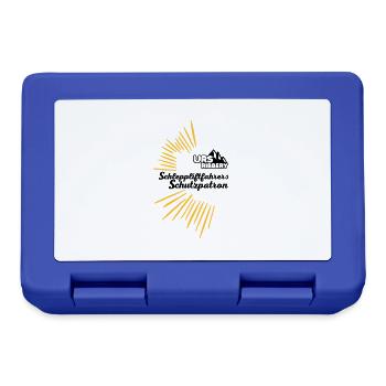 Schutzpatron Text - Brotdose - Royalblau - Vorne