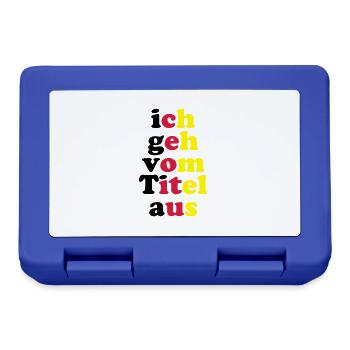 ich_geh_vom_titel_aus_3c - Brotdose - Royalblau - Vorne