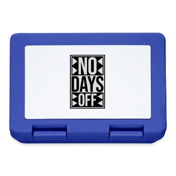 no days off quote - Lunchbox - royal blue - Front