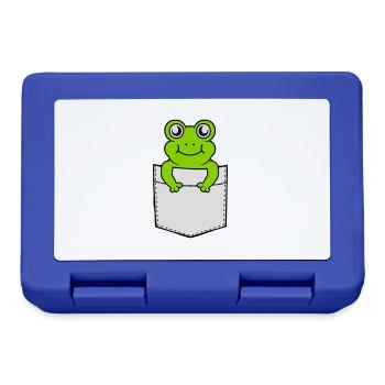Breast pocket small sweet frog - Lunchbox - royal blue - Front