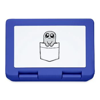 Chest pocket ghost take comic - Lunchbox - royal blue - Front