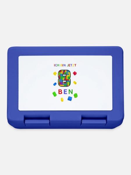 Ben ist jetzt 8 - Brotdose - Royalblau