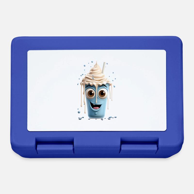 Milkshake amusant - Boîte à goûter - bleu royal