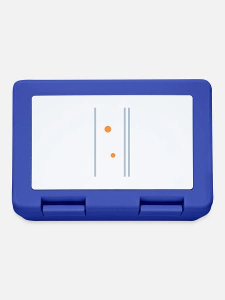 Abstraktes Design - Brotdose - Royalblau