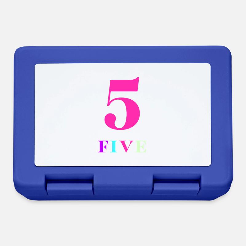 Five -5e anniversaire - Boîte à goûter - bleu royal