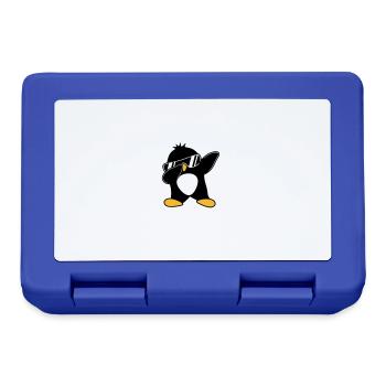 Kindness Is Cool Dabbing Dab Dance Geste Pinguin - Brotdose - Royalblau - Vorne