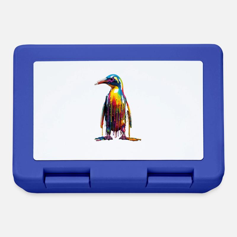 Rainbow Penguin - Brotdose - Royalblau