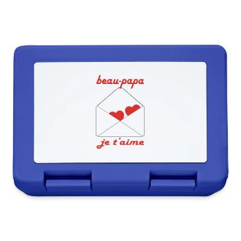 Schöner Papa, ich liebe dich - Brotdose - Royalblau - Vorne