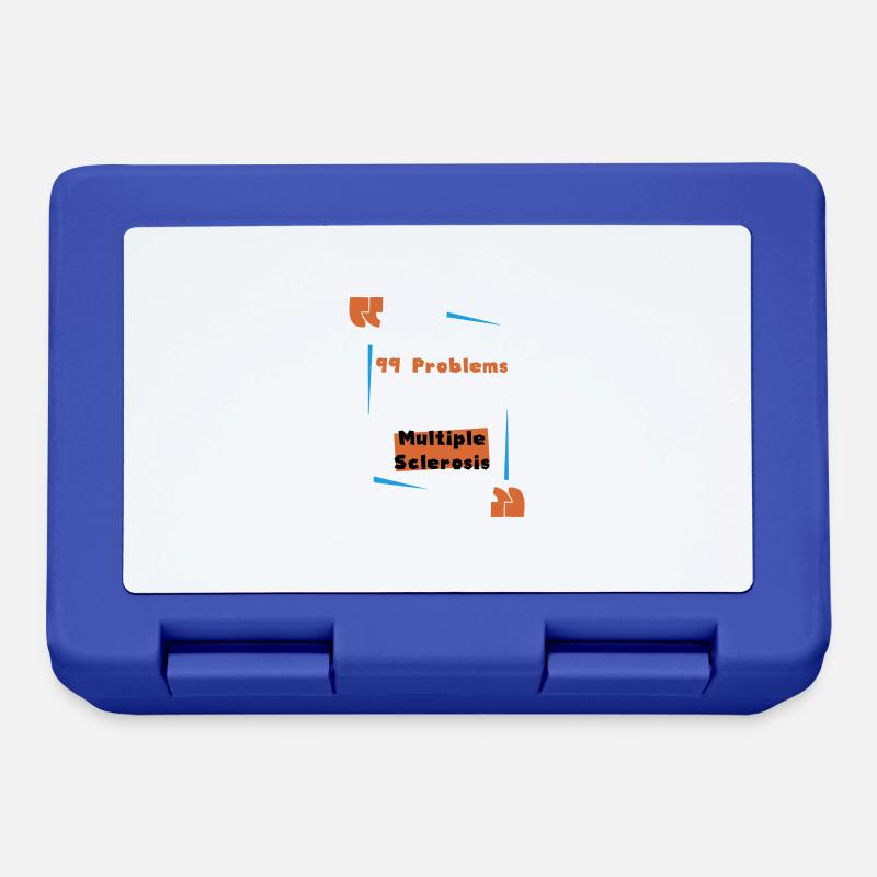 Behinderung Behindert Geschenk Handicap - Brotdose - Royalblau