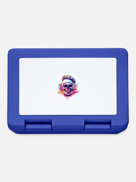 Koch Totenkopf - Brotdose - Royalblau