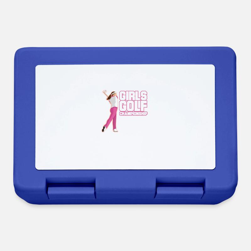 Conception de T-shirt de championnat de golf pour filles - Boîte à goûter - bleu royal