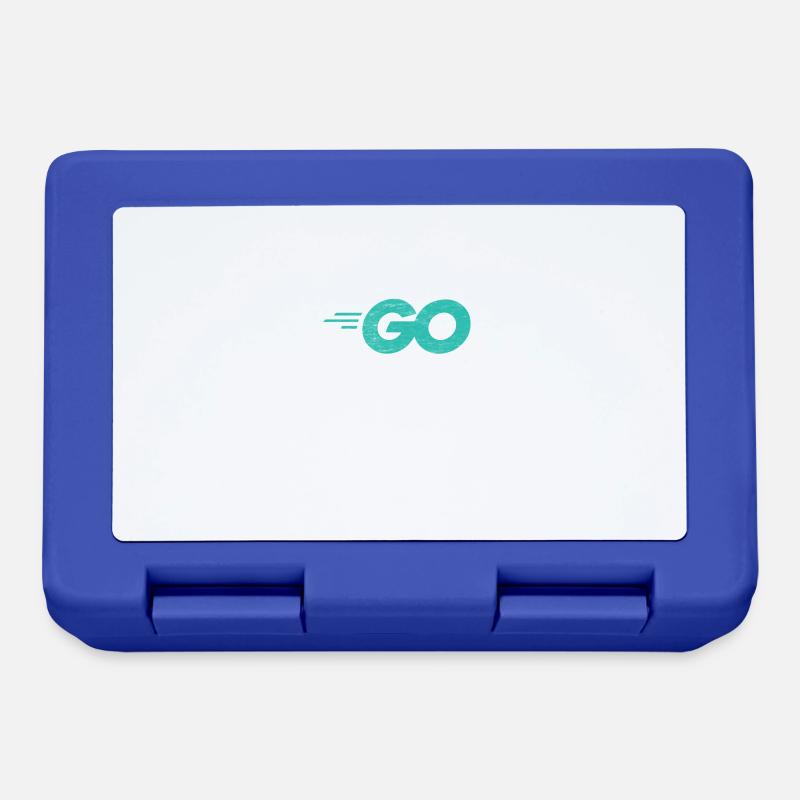 Langage de programmation Go avec logo Go en détresse - Boîte à goûter - bleu royal