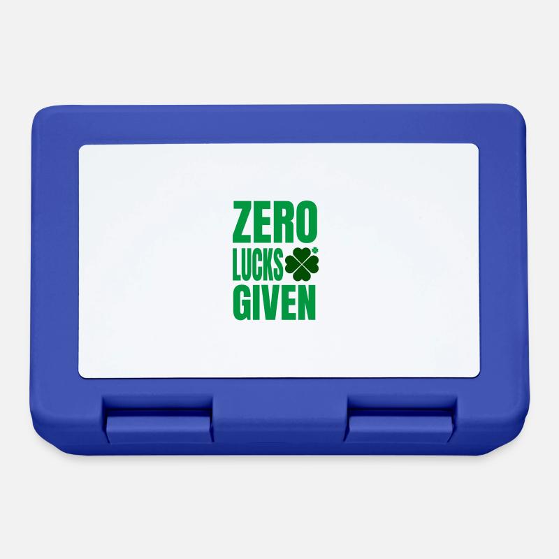 Zéro chance donnée - St Patricks Day - Boîte à goûter - bleu royal