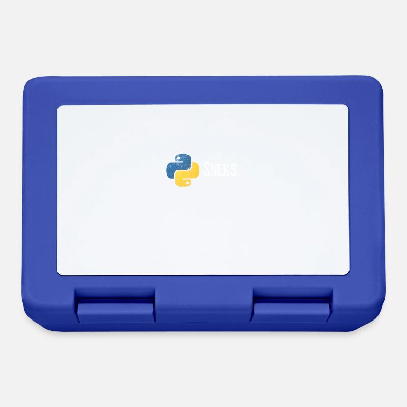 Programmation drôle de programmeur Python en détresse - Boîte à goûter - bleu royal
