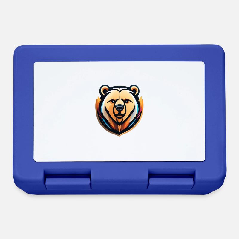 Bear - Lunchbox - royal blue