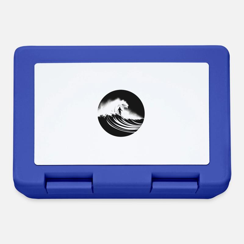Minimalist wave - Lunchbox - royal blue