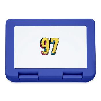 97 Number Comic - Lunchbox - royal blue - Front