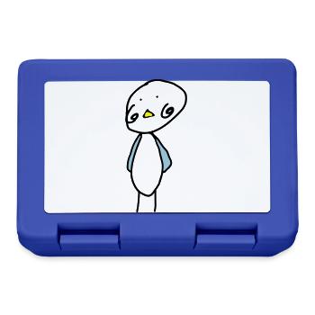 Bird / Chick / Oiseau / Vogel / Baby / Birth [A] - Lunchbox - royal blue - Front
