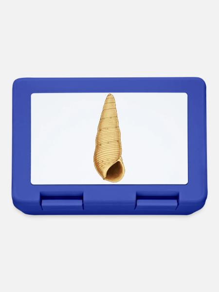 Muschel Illustration - Brotdose - Royalblau