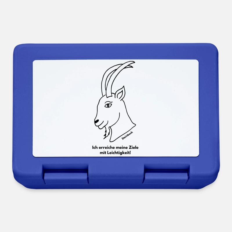 Sternzeichen Steinbock - Brotdose - Royalblau