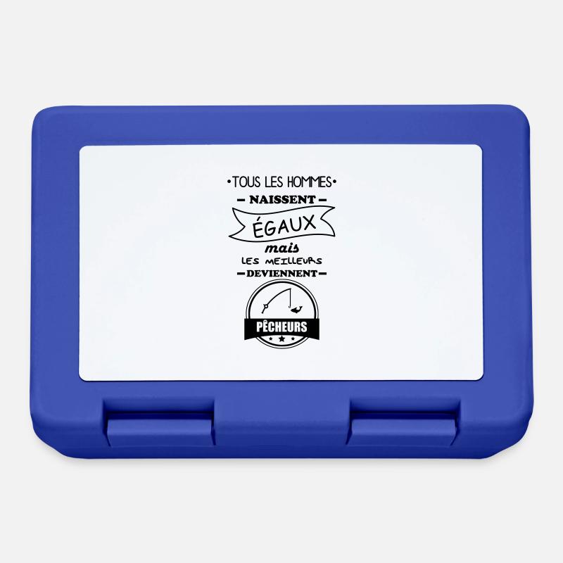 hommes pêcheurs,cadeau pêche - Boîte à goûter - bleu royal