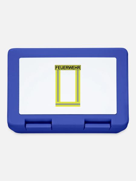 Feuerwehr-Neon - Brotdose - Royalblau